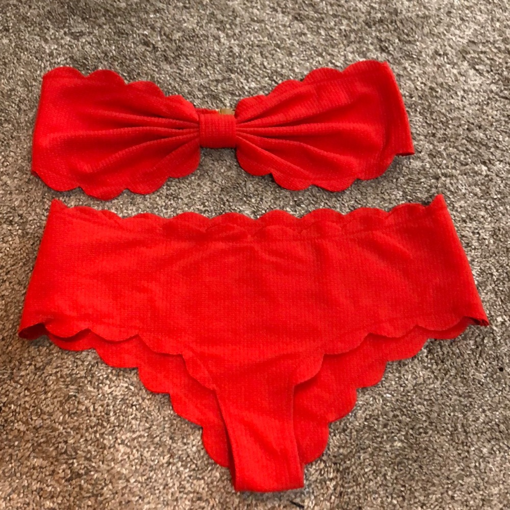 Poppie red Marysia swim
